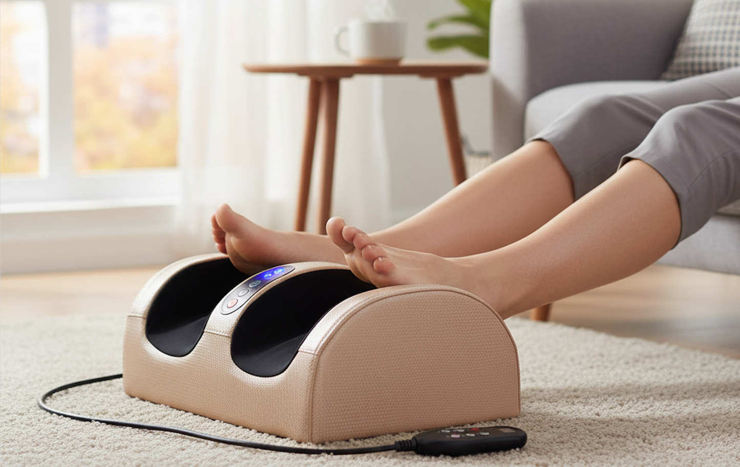 Masseur pour Pieds Électrique Shiatsu avec Chauffage – Soulagement Musculaire et Douleur